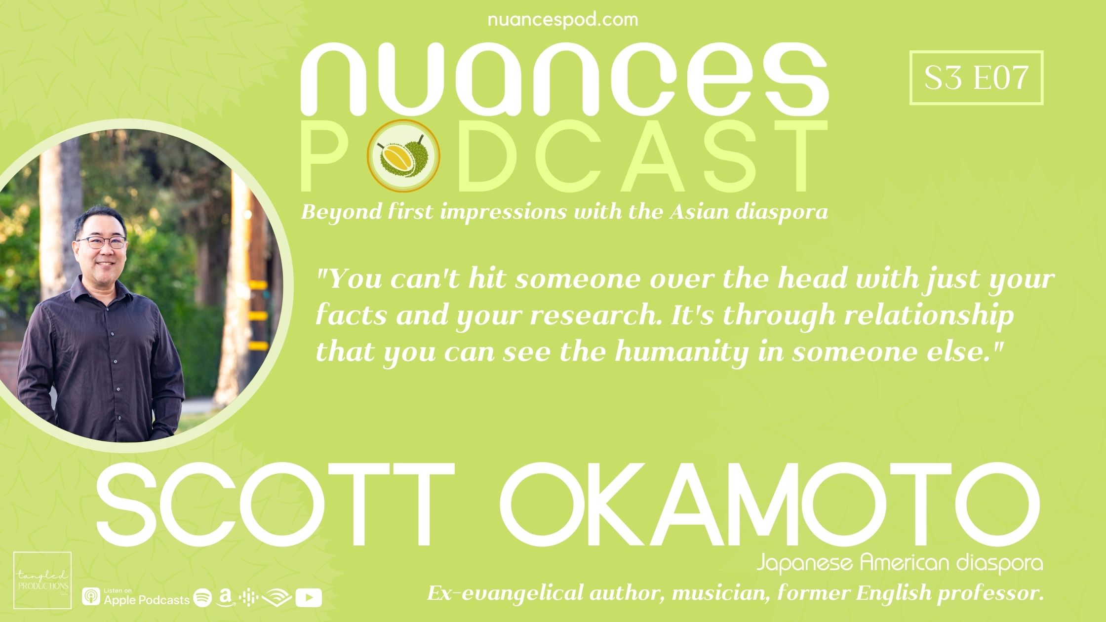 S3 E07: Scott Okamoto on losing faith and becoming an English professor at an evangelical school.