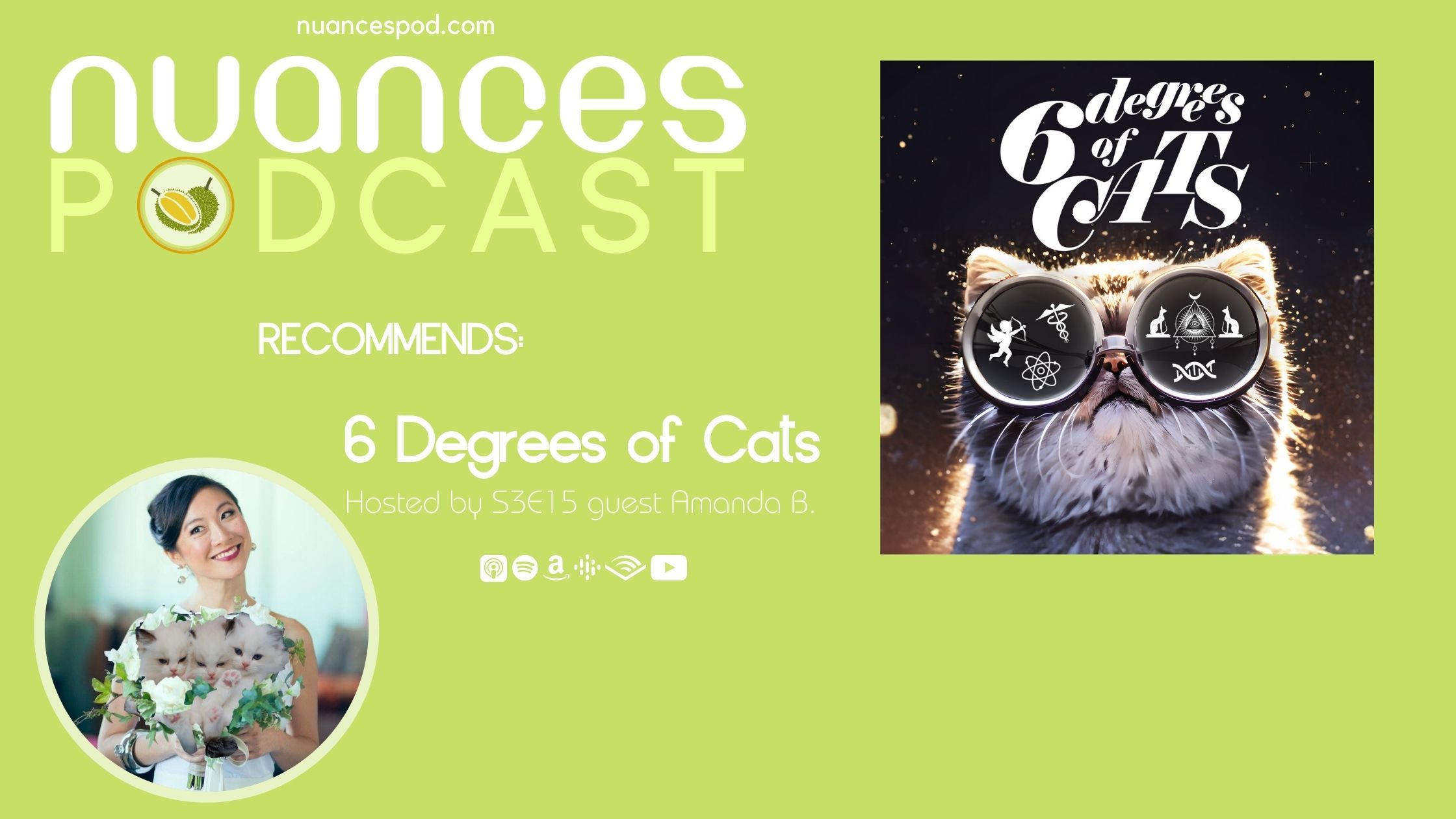 Podcast Recs – Part 1: 6 Degrees of Cats!
